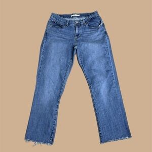 Levi’s Mid-Rise Curvy Bootcut Ankle Jeans in Blue Women’s Sz 30